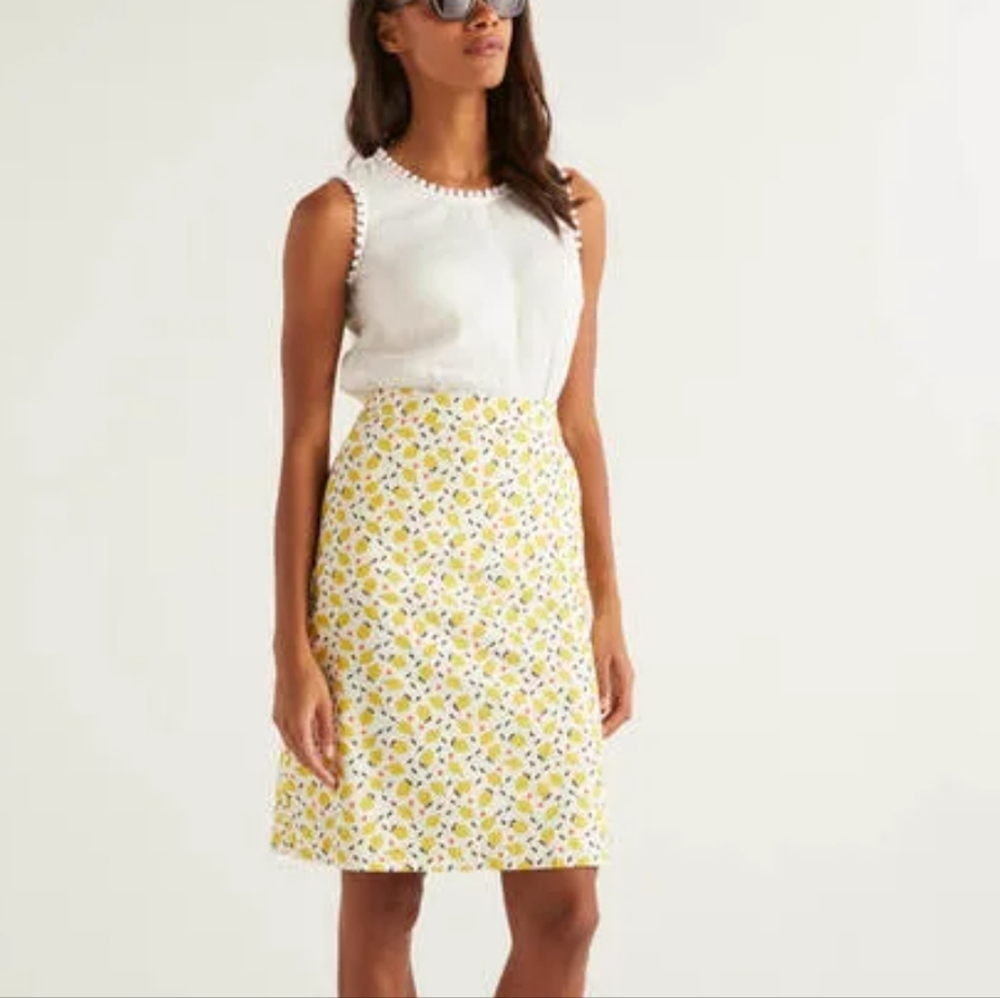 Boden Lemons Skirt Size 12 - Picture 3 of 7